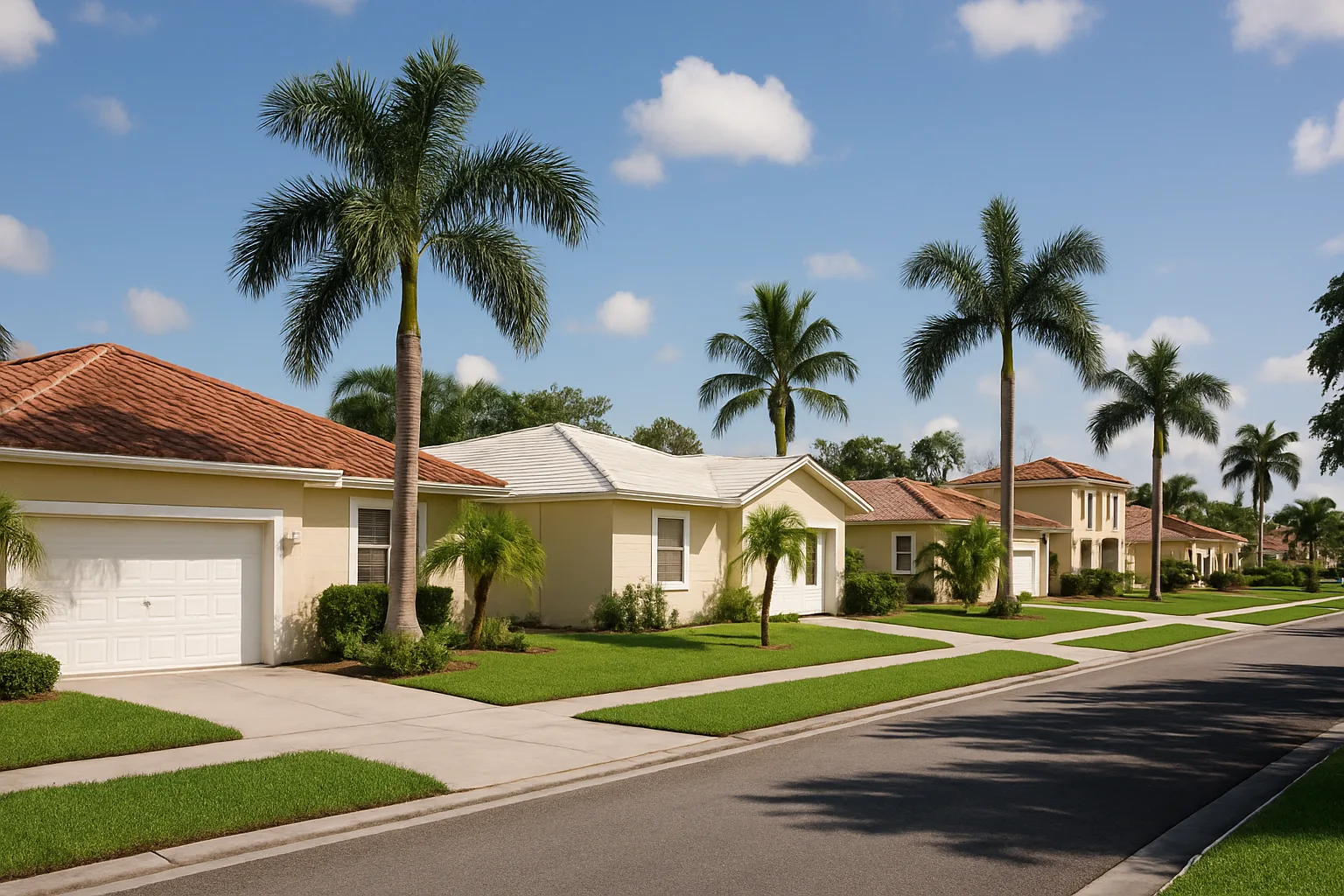 Aerial view of homes in Miami-Dade County